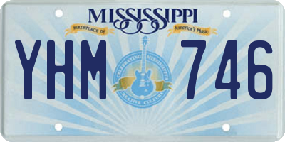 MS license plate YHM746