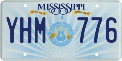 MS license plate YHM776