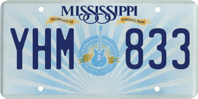 MS license plate YHM833