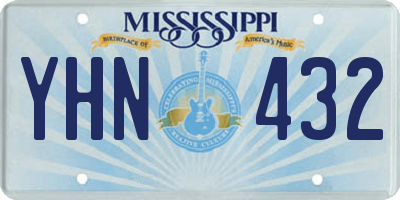 MS license plate YHN432