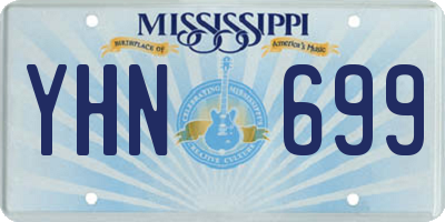 MS license plate YHN699