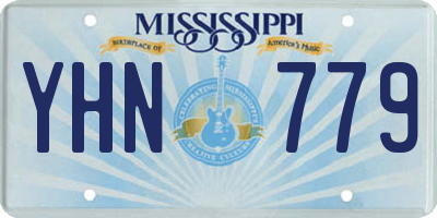 MS license plate YHN779