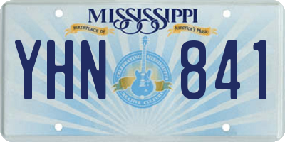 MS license plate YHN841