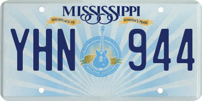 MS license plate YHN944