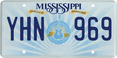 MS license plate YHN969