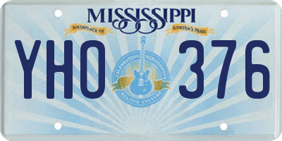 MS license plate YHO376