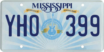 MS license plate YHO399