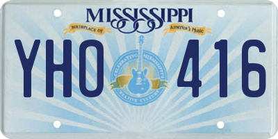 MS license plate YHO416