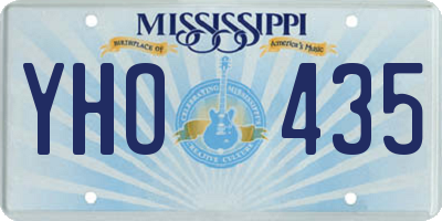 MS license plate YHO435