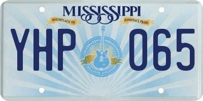 MS license plate YHP065