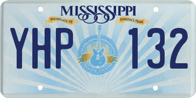 MS license plate YHP132