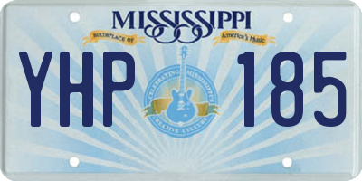 MS license plate YHP185