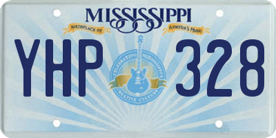 MS license plate YHP328