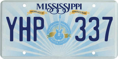 MS license plate YHP337