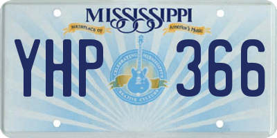 MS license plate YHP366
