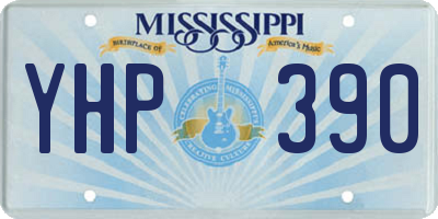 MS license plate YHP390