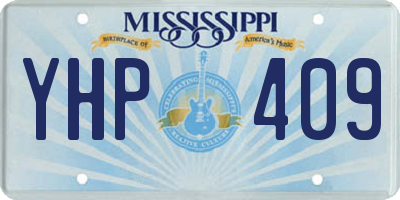 MS license plate YHP409