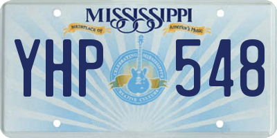 MS license plate YHP548