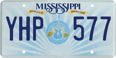 MS license plate YHP577