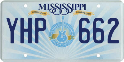 MS license plate YHP662