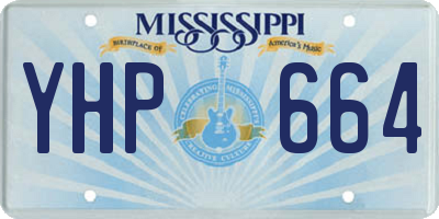 MS license plate YHP664