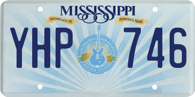 MS license plate YHP746