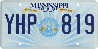 MS license plate YHP819