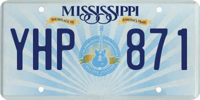 MS license plate YHP871