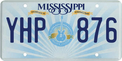MS license plate YHP876