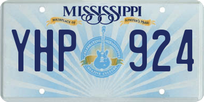 MS license plate YHP924