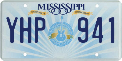 MS license plate YHP941