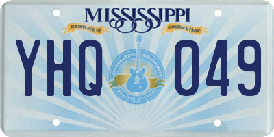 MS license plate YHQ049