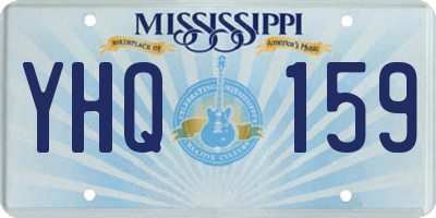 MS license plate YHQ159