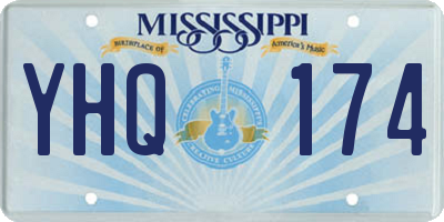 MS license plate YHQ174