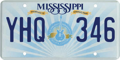 MS license plate YHQ346