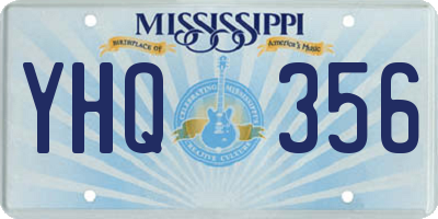 MS license plate YHQ356