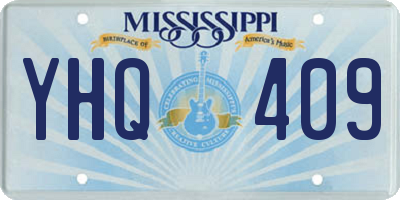 MS license plate YHQ409