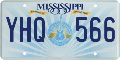 MS license plate YHQ566