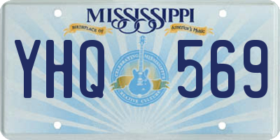 MS license plate YHQ569