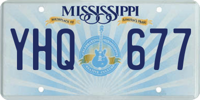 MS license plate YHQ677