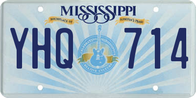 MS license plate YHQ714