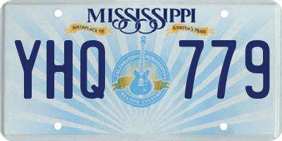 MS license plate YHQ779