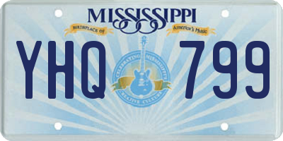 MS license plate YHQ799