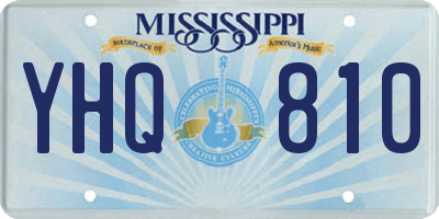 MS license plate YHQ810