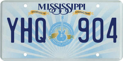 MS license plate YHQ904