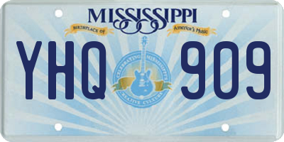 MS license plate YHQ909