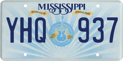 MS license plate YHQ937
