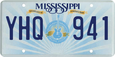MS license plate YHQ941