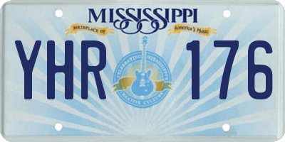 MS license plate YHR176