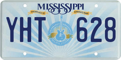 MS license plate YHT628